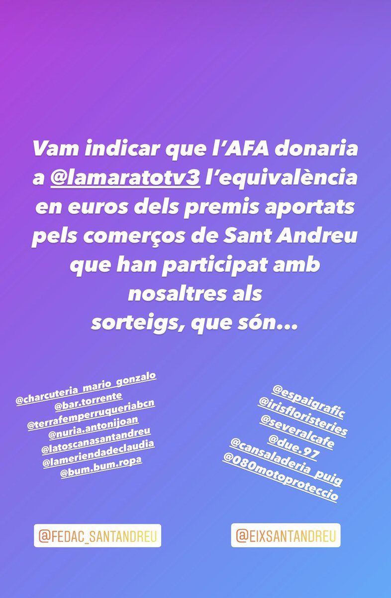 AfaFedacSantAnd's tweet photo. Recaptació en 2 de les iniciatives q vam organitzar per @la_marato , tot un èxit gràcies a tot@s! Ara a pujar el marcador de la nostra campanya durant el dia, i al final de la jornada la recaptació final!
https://t.co/jaD4EKhngC
@FEDACSantAndreu
#AFA #TotsSomAFA https://t.co/B6Rrljg2Si
