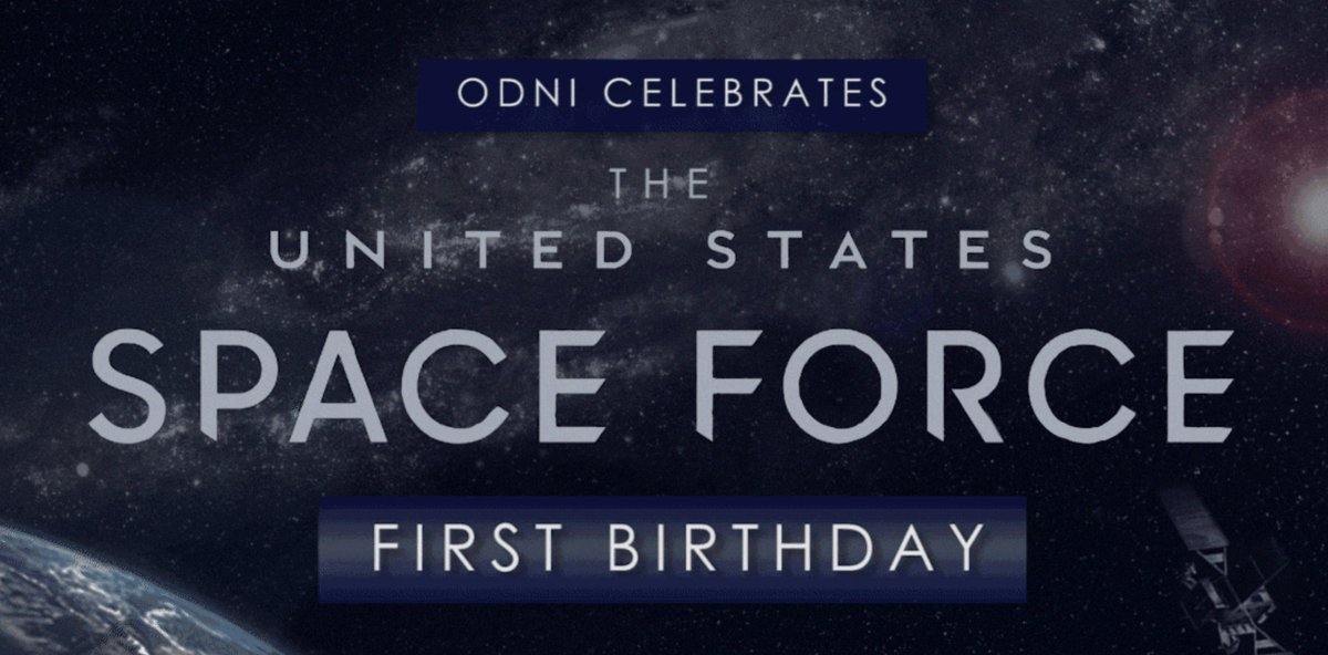 Happy 1st Birthday @SpaceForceDoD! The sky is not the limit. #HBDSpaceForce #SemperSupra