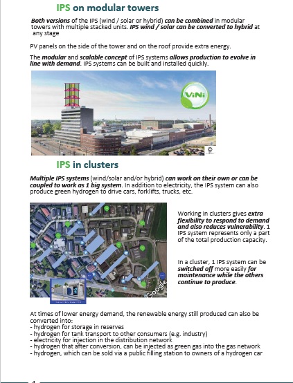 VINI GREEN ENERGY - PATENTED - IPS (INDEPENDED POWER SYSTEMS), "on smart buildings", TOTAL SOLUTIONS - SCALABLE, UNLIMTED ENERGY, SOLAR-VAWT-HYBRIDE, HEAT &amp; GREEN HYDROGEN ON SITE PRODUCTION - CLEAN FUEL,... info@vini-green.com