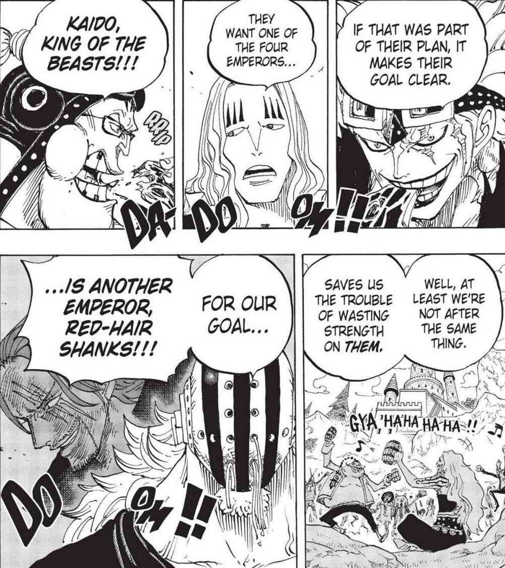 Déjà commençons par définir ce qu’est une alliance:C’est la mise en commun des forces et ressources de plusieurs camps afin d’atteindre un objectif commun.Kaido et Big Mom ont mis en commun leurs forces afin de trouver les Armes Antiques, le One Piece et dominer le monde.