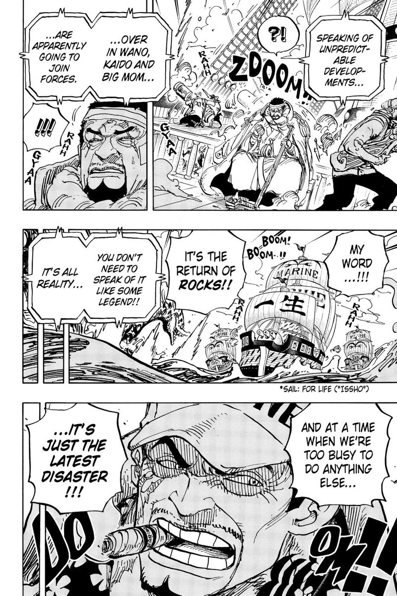 C’est pour cette raison que Kaido et Big Mom ont décidé de s’allier selon moi.Car une alliance entre Yonko serait juste inarrêtable, tant pour la Marine que pour les autres Yonko (c’est d’ailleurs pour ça que le GM et la Marine craignent autant les rencontres entre Yonko).