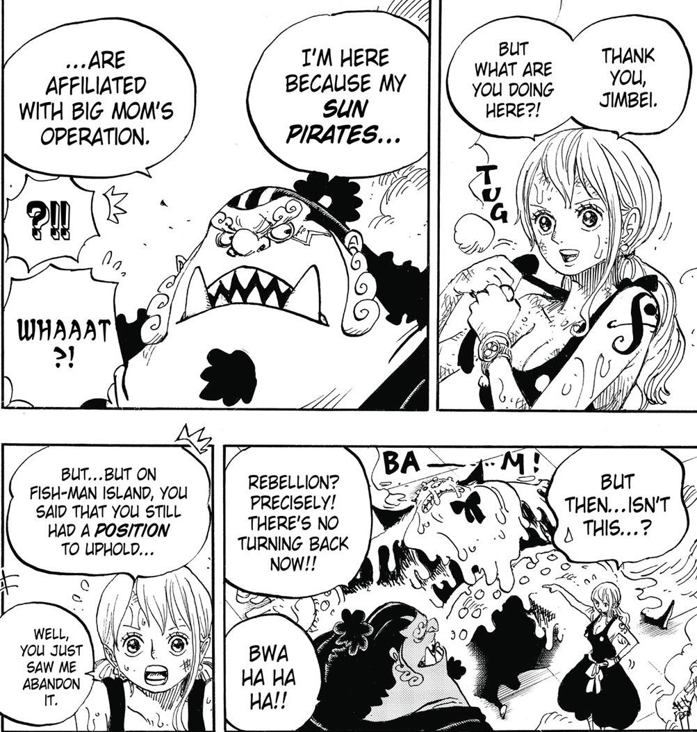 Contrairement à Jinbe ou Capone, en mariant Pudding à Sanji, le Germa n’aurait pas été un groupe subordonné à Big Mom mais un groupe allié qui l’aurait empoisonné.Il était bien plus bénéfique pour Big Mom de les trahir car en agissant ainsi, elle aurait pu rafler toutes...