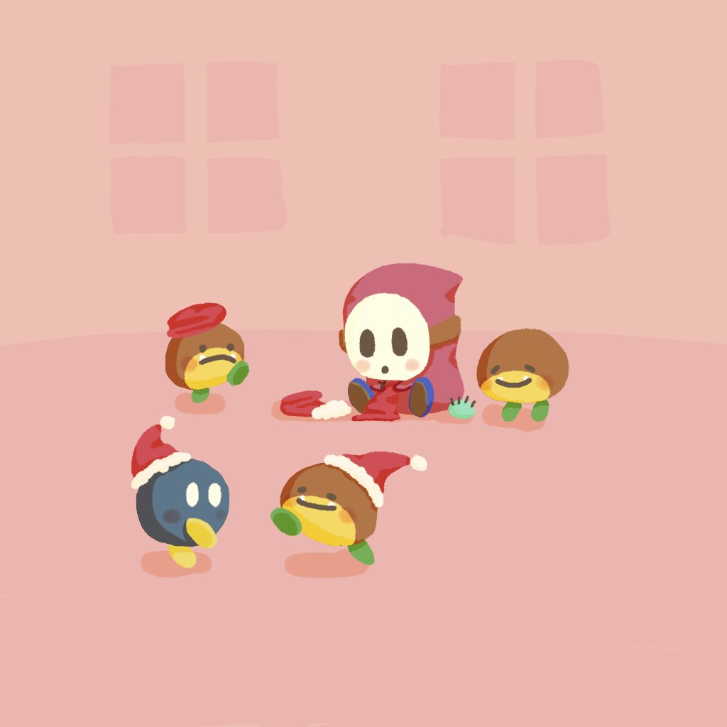 たんきち スーパーマリオ ゆるいイラスト クリスマス ヘイホー ボムへい T Co Npq652q1ie Twitter
