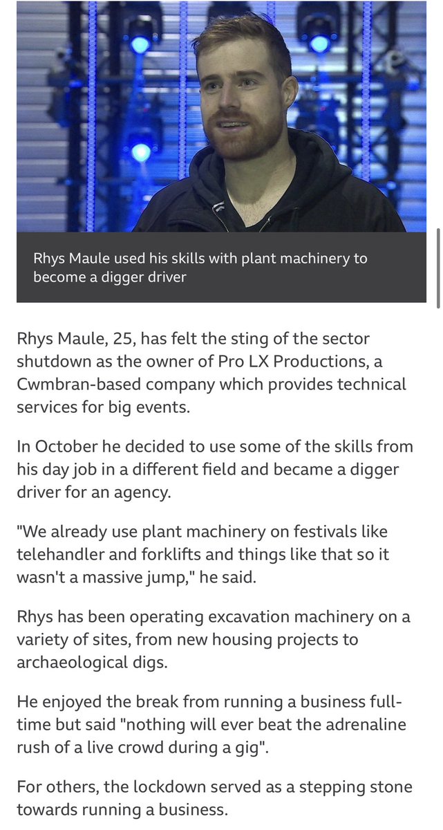 ProLXProduction's tweet image. Tune in to Radio Wales on Monday at 07:45 to listen to Rhys and many others who’ve adapted their trade to make it through the pandemic. 
#WeMakeEvents