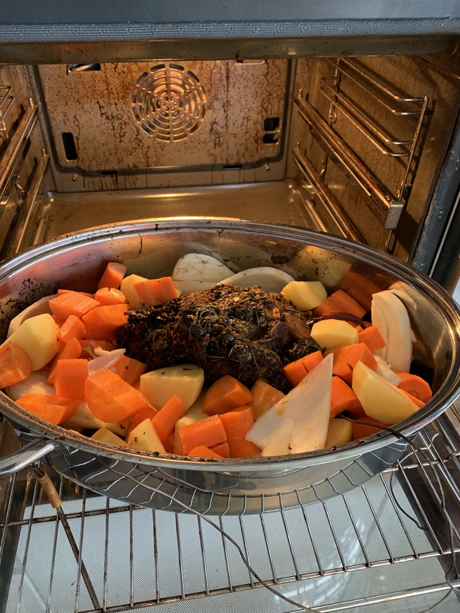 A small Leg of lamb withe veggies. it will be a nice meal!