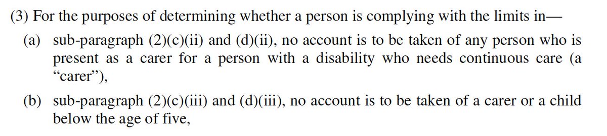 Important that children under 5 or carers for disabled people who need continuous care don't count for the gatherings limits