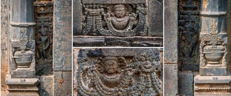 After invasion of sikander shah in Bengal, Malda and the first thing what he did was, he converted the Mandir into Masj|d.Idols of Shri Ganesh, Shri Vishnu, Mahadev are easily visible there. Apart from it you can easily see Hindu architecture on the walls.