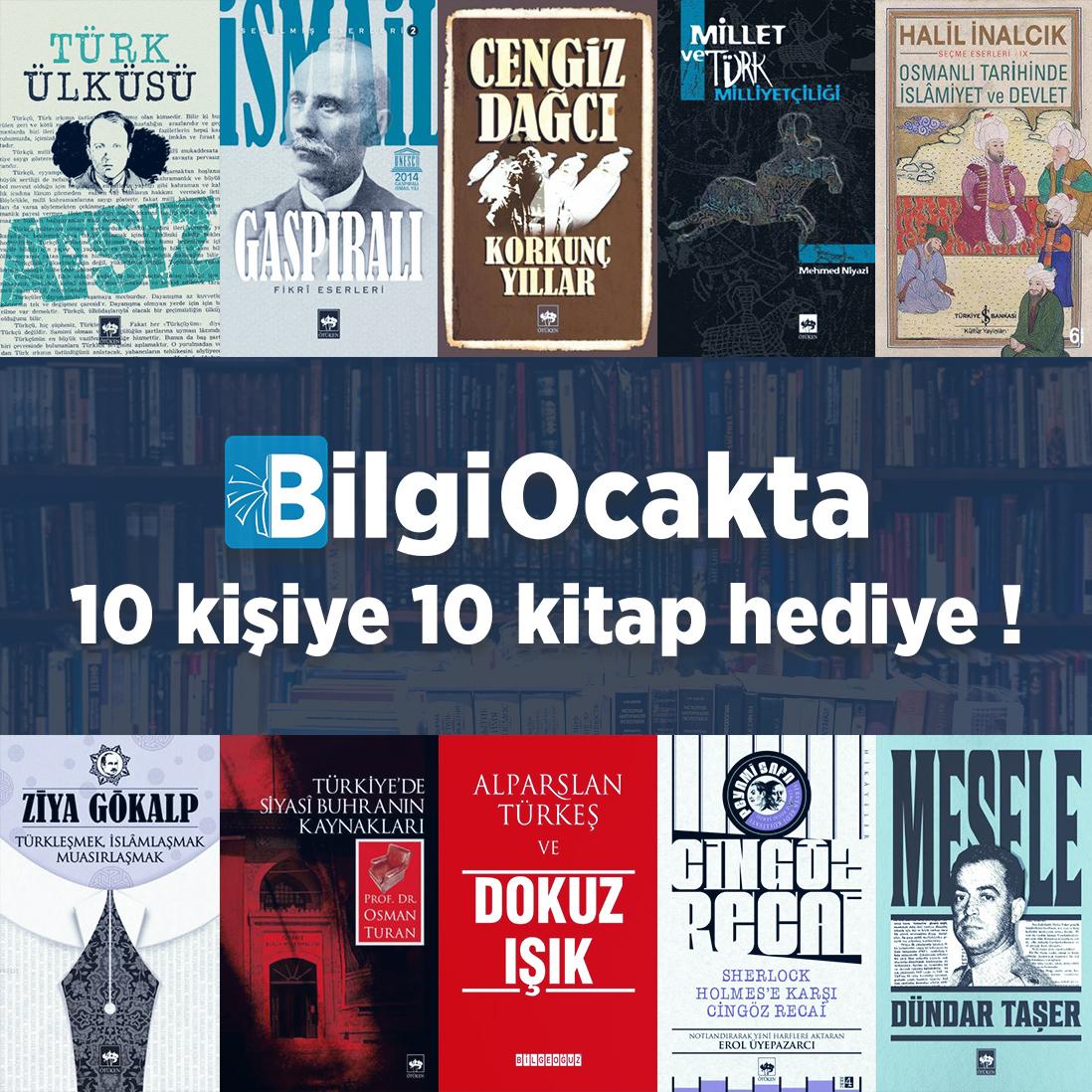 #BilgiOcakta 1. Kitap Çekilişi
#evdekal dediğimiz bugünlerde sizlere arkadaşlık etmesi için #BilgiOcakta olarak sizler için kitap çekilişi düzenliyoruz.
Çekilişimize katılmak için:
•Rt+fav yapmalı
•<a href="/bilgiocakta/">Bilgi Ocakta</a> sayfasını takip etmeli
•3 kişiyi etiketlemelisiniz
🏅Bol şanslar🏅