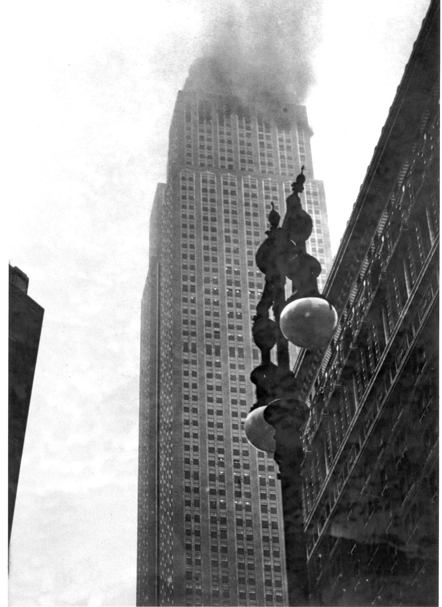 From the Empire State Building's observation deck, Army Lt. Allen Aiman watched in shock as the plane barrelled towards him:"I saw this plane, and it looked like it was coming right at me, and the ceiling was zero... I couldn't believe my eyes." (Jamieson) 6/11