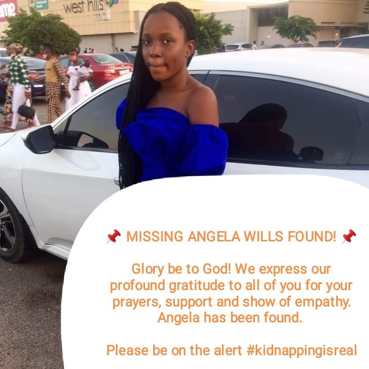 gracious_wood's tweet photo. #Angela has finally been found ... God Richly Bless You All For Your Support And Your Help In Dis Hard Time ππβ
#ForAngela https://t.co/MemnVeonUD