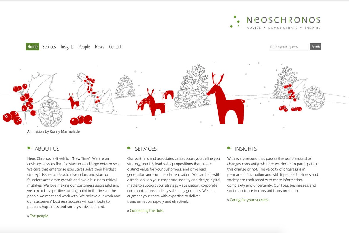 neoschronos's tweet photo. Our website is ready for the festive period🎄with a wonderful animated snow landscape designed by @runnymarmalade ➡️ https://t.co/WufSrMoWds 

✨Merry Christmas ✨Joyeux Noël ☃️ Καλά Χριστούγεννα ✨Stay safe, well and happy

#startup #vc #entrepreneurship #Christmas #SNRTG https://t.co/cBY0i72S4o