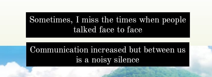 Ketika ponsel masih belum memiliki embel-embel smart karena belum adanya aplikasi medsos dan hanya bisa digunakan untuk komunikasi jarak jauh seperti telpon dan sms. Ponsel tersebut tidak menebabkan sebuah pertemuan berharga berarkhir dengan hampa.