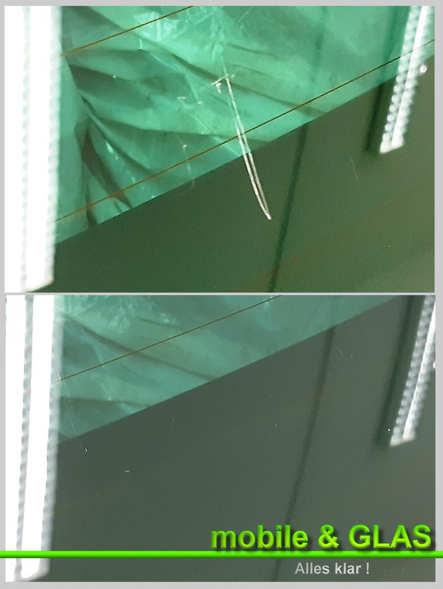 Früh aus dem Haus und erstmal Eis kratzen, da geht die Laune in den Keller. Dabei kann es zu ärgerlichen Spuren auf der Scheibe kommen. #Glaskratzerentfernung ist dann angesagt und hat auch in diesem Fall funktioniert.