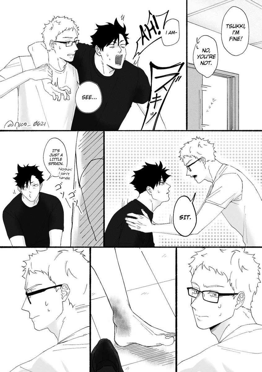 a story from tokyo training camp days~ [last page/extras here >>> https://t.co/kYlhC0FzC7]

#クロ月 #ハイキュー #kurotsuki #hq #haikyuu 