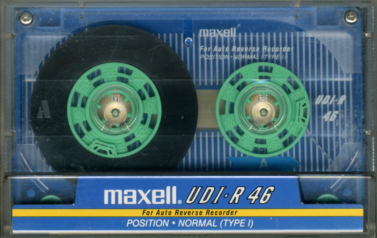 51円 100％本物保証！ 使用済み 中古 カセットテープ 日立Maxell UR120 Type1 ノーマル 120分 1本 爪あり No.9645