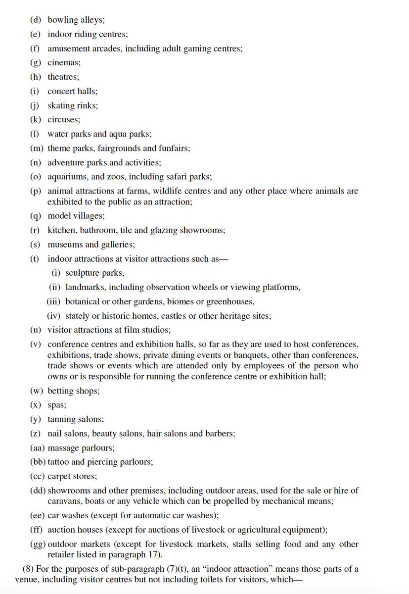 You have to look a bit further down for what is closed or partially closed