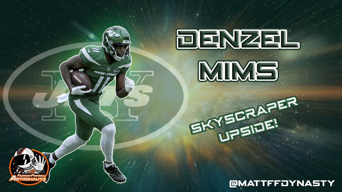  Denzel Mims - Skyscraper Upside (Thread)Highly touted before the 2020 NFL Draft, Mims actually fell slightly to the New York Jets in the 2nd round (pick 59, WR13)An injury hit start to his NFL career but with flashes of his huge upside, what is Mims future outlook?