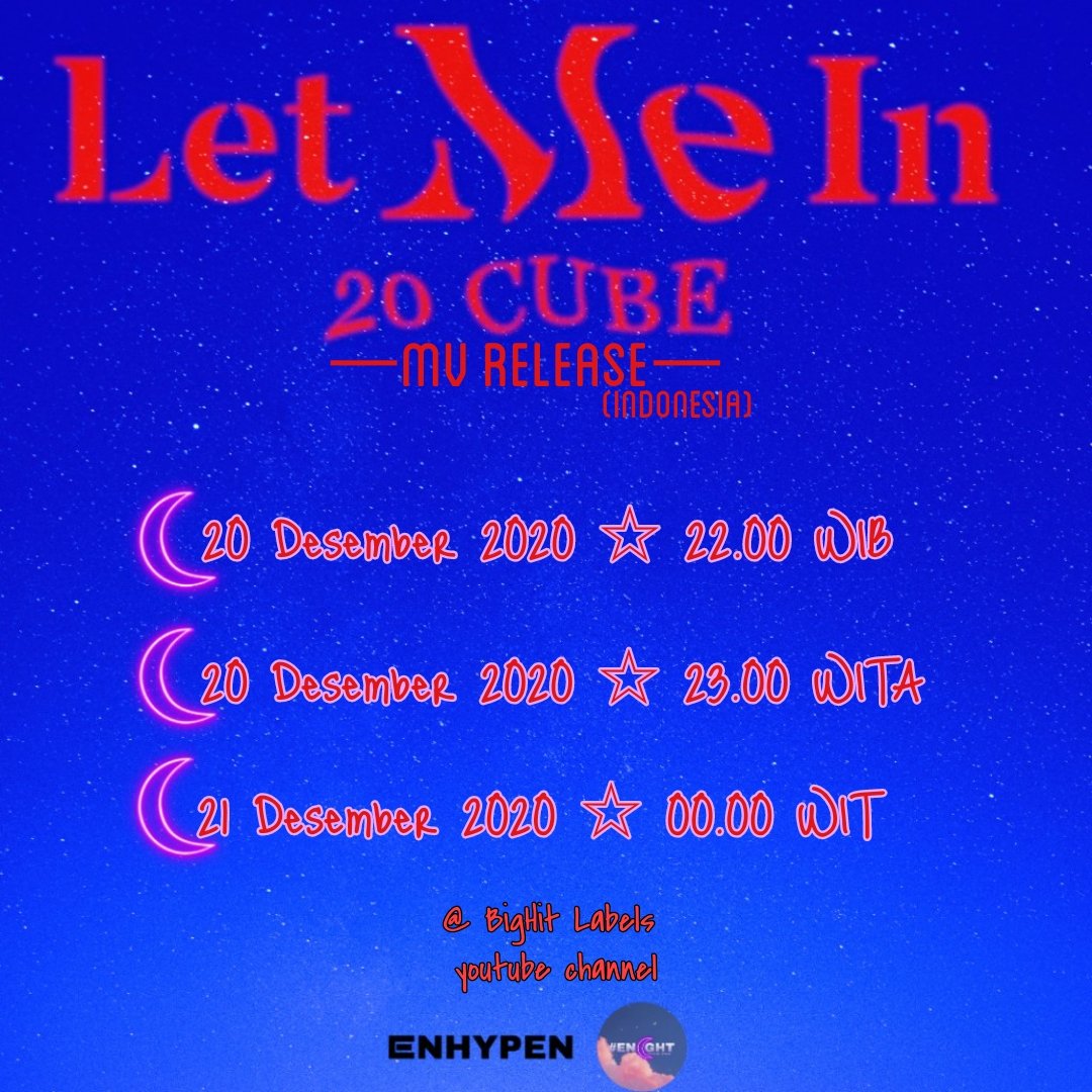 ENIGHT_ID's tweet photo. Hallo, jangan lupa #ENGENE! Nanti malam mv Let Me In #ENHYPEN akan rilis di channel youtubenya Bighit Labels ya✨ 

@ENHYPEN_members https://t.co/nQOJCK8QrH