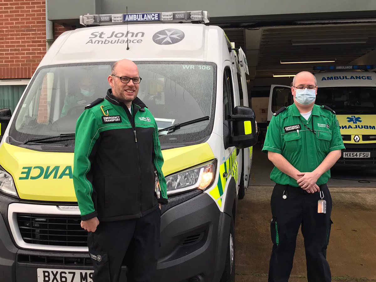 A quick visit to see the volunteer crews working out of Staverton this morning. #StJohnPeople #StJohnAmbulance