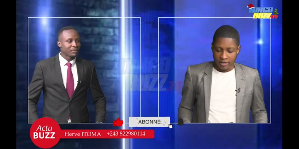 kumumbeya's tweet photo. J'ai répondu à l'invitation de mon frère Hervé ITOMA, présentateur du Magazine #ActuBuzz. Nous avons parlé des questions d'actualités de l'heure. Suivez l'intégralité sur la chaîne YouTube #CongoBuzz. @JBewanga_IS Cliquez sur 👇🏻👇🏻 https://t.co/kCbuS628in https://t.co/JpU9hwhwG4