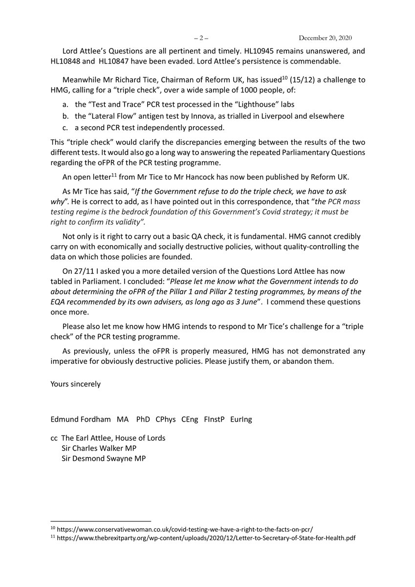 Since I havn’t heard from  @lucyfrazermp for 3 weeks, I summed it all up for her in my latest letter, here (thread)