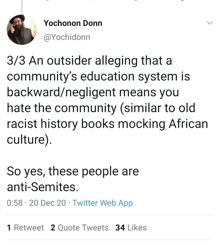 AiryManning's tweet photo. People fighting against #EducationalNeglect are called outsiders and now are even being smeared as antisemites. #hareidi #chareidi #ClosedLoop https://t.co/fRYMktiiOR
