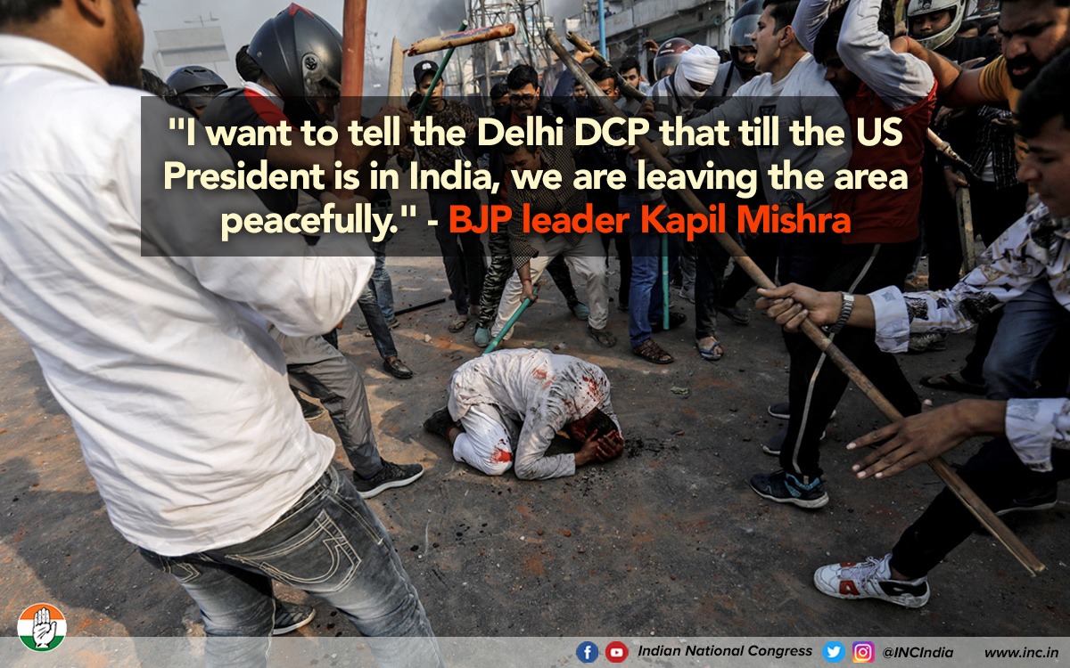 INCIndia's tweet photo. Indians, take point:

If BJP says 'acche din', prepare for 'bure din'.
If BJP says 'sab changa si', know that doom is impending.
If BJP says 'peace', brace yourself for terror.

#IndiaUnsafeUnderBJP https://t.co/aqldnnkWpw