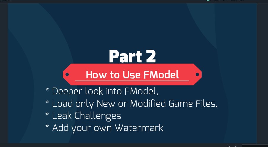 TheGameVlog's tweet image. Stay tuned for the upcoming Part 2 of the #FModel Tutorial

If you missed the first watch it here youtu.be/RvueeI3QSro

#FModelTutorials #FortniteLeaks #HowToLeakFortnite #FortniteLeakersGuide
