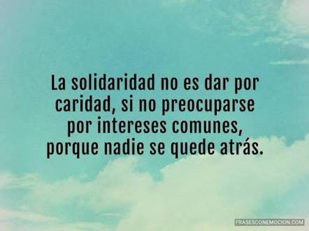 Un  Estado solidario es un Estado inclusivo, y unido. Aquel que prioriza la atención a los más pobres y vulnerables para que no lo sigan siendo. #diainternacionaldelasolidaridadhumana