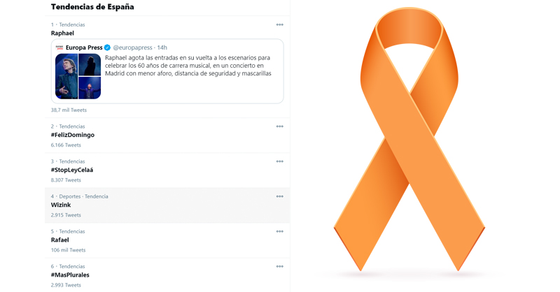 ecatolicas's tweet photo. Seguimos siendo tendencia. Seguimos siendo muchos ¡Seguimos! 🎗️🧡#StopLeyCelaá #MásPlurales https://t.co/CLwy6Lyfz0