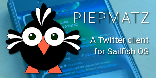 Ygriega's tweet photo. Now on #OpenRepos: #Piepmatz 1.8 brings back Twitter thread support, but with limitations! Please see https://t.co/9wkExJDlPN for details. #SailfishOS https://t.co/jKo2gJ3lkZ