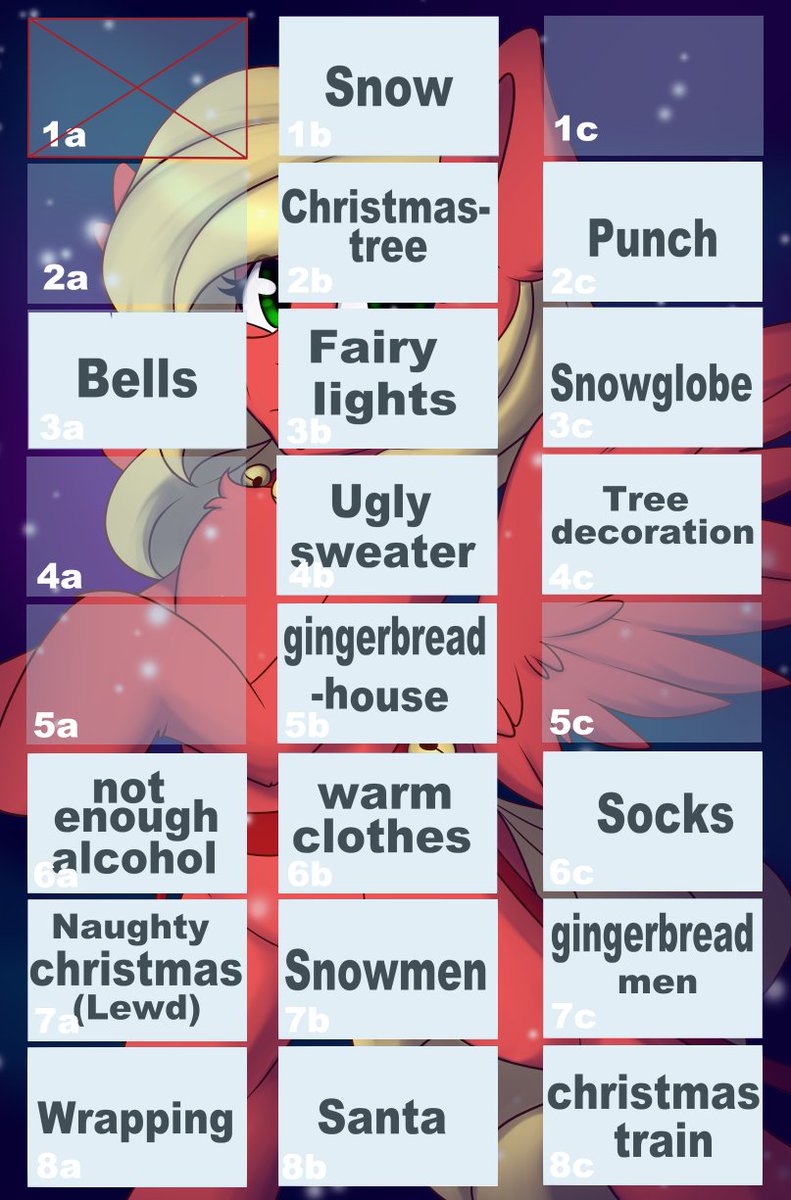 Day 20 of 24! 5 more and we are there!  Cause I´m sick we will today just choose the winner, drawing will come later. As always: 1 winner per day, Like and share to join until 8pm MET. Good luck everyone and stay healthy <3 ps. 1a is already taken