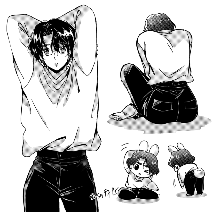 snsn9795's tweet photo. 🐰🏋️
#bottomkook 
His tiny tiny waist...........😞 https://t.co/bRR6tWc9rh