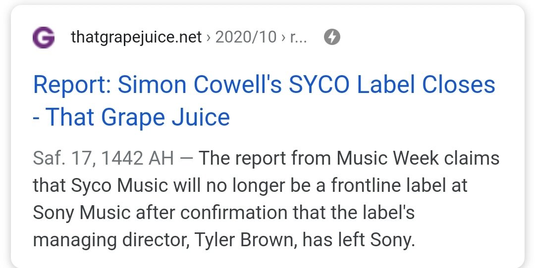 The time he left Syco and everything started going downhill for Si.