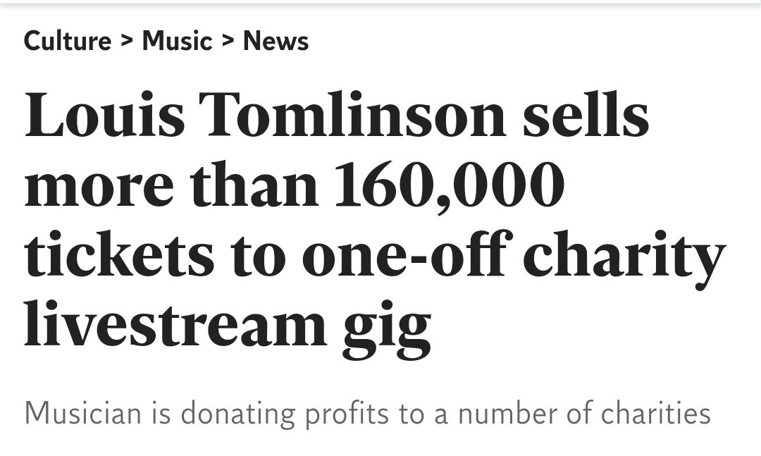 The time his online concert sold over 160,00 tickets and raised over 3 million dollars for charity. And best of all, he achieved this with minimal promo and no major label.