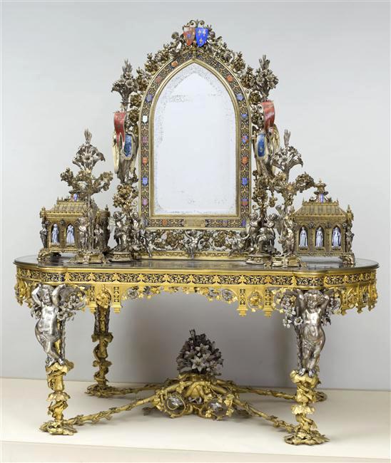 sderrot's tweet photo. 20 décembre : toilette de la duchesse de Parme, François-Désiré Froment-Meurice et alii, 184-18, musée d'Orsay, 2m45 x 2m https://t.co/tYGlGHXP7r
