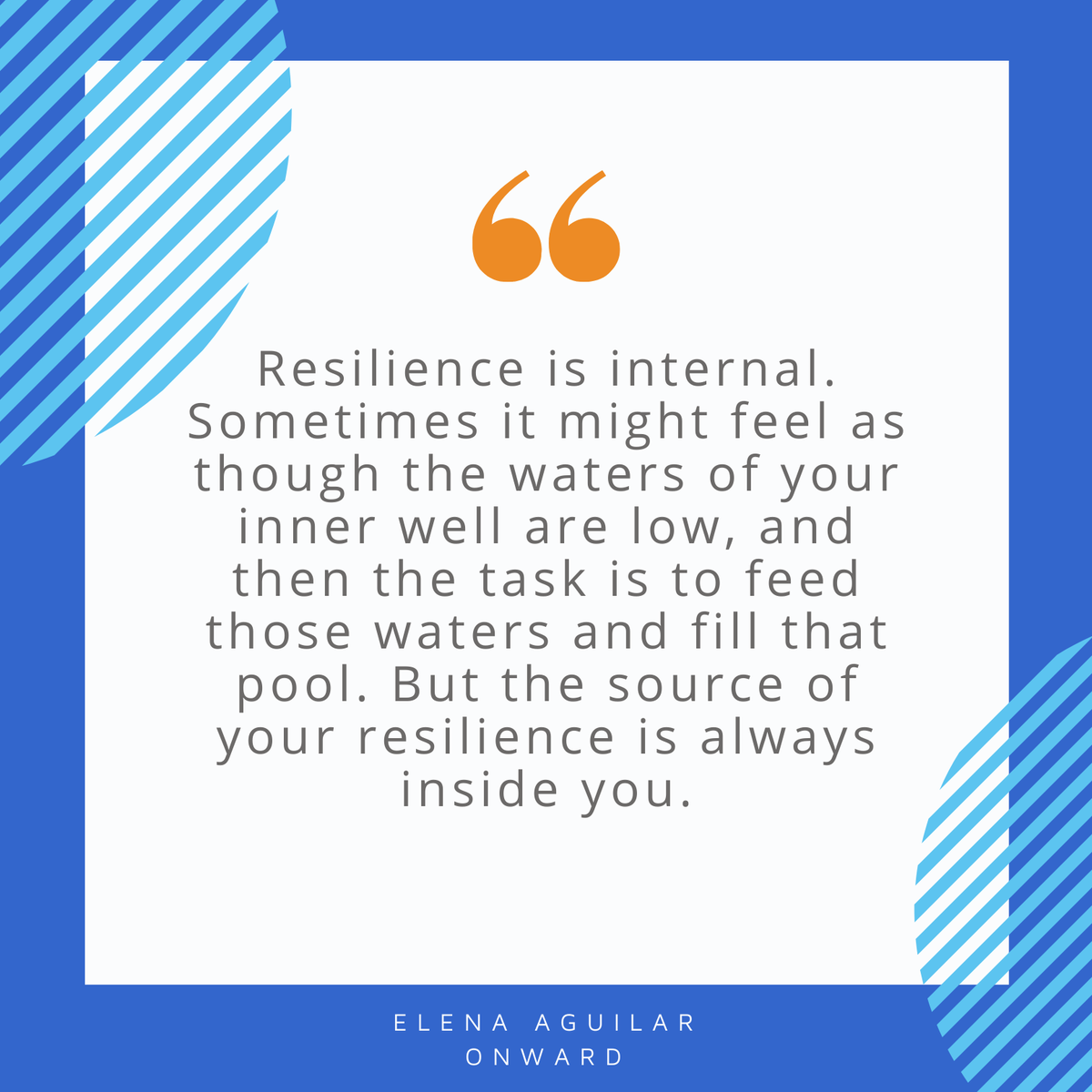 We hope that during this first week of Winter Break you are able to find ways to feed those waters and fill your pool. 

How will you build your resilience during this time off?

If you want reflection strategies sent right to your inbox, subscribe to our newsletter.