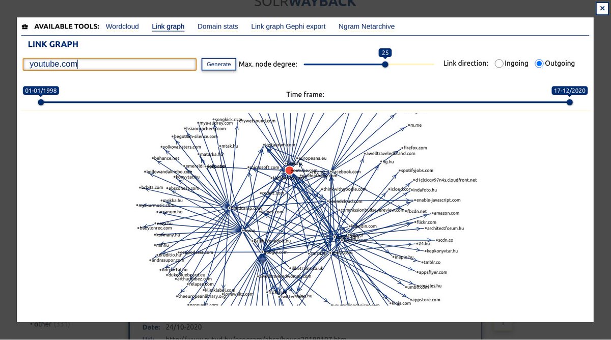 ThomasEgense's tweet photo. SolrWayback 4 has been released!

Freetext search interface, playback and research tools out of the box solution. Just add your warc files and start exploring.

Live demo:
https://t.co/oMODprbMHD

SolrWayback github:
https://t.co/9C1NGSTgXr

#solrwayback #iipc #solr #webarchiving https://t.co/pLgYAwKBAJ