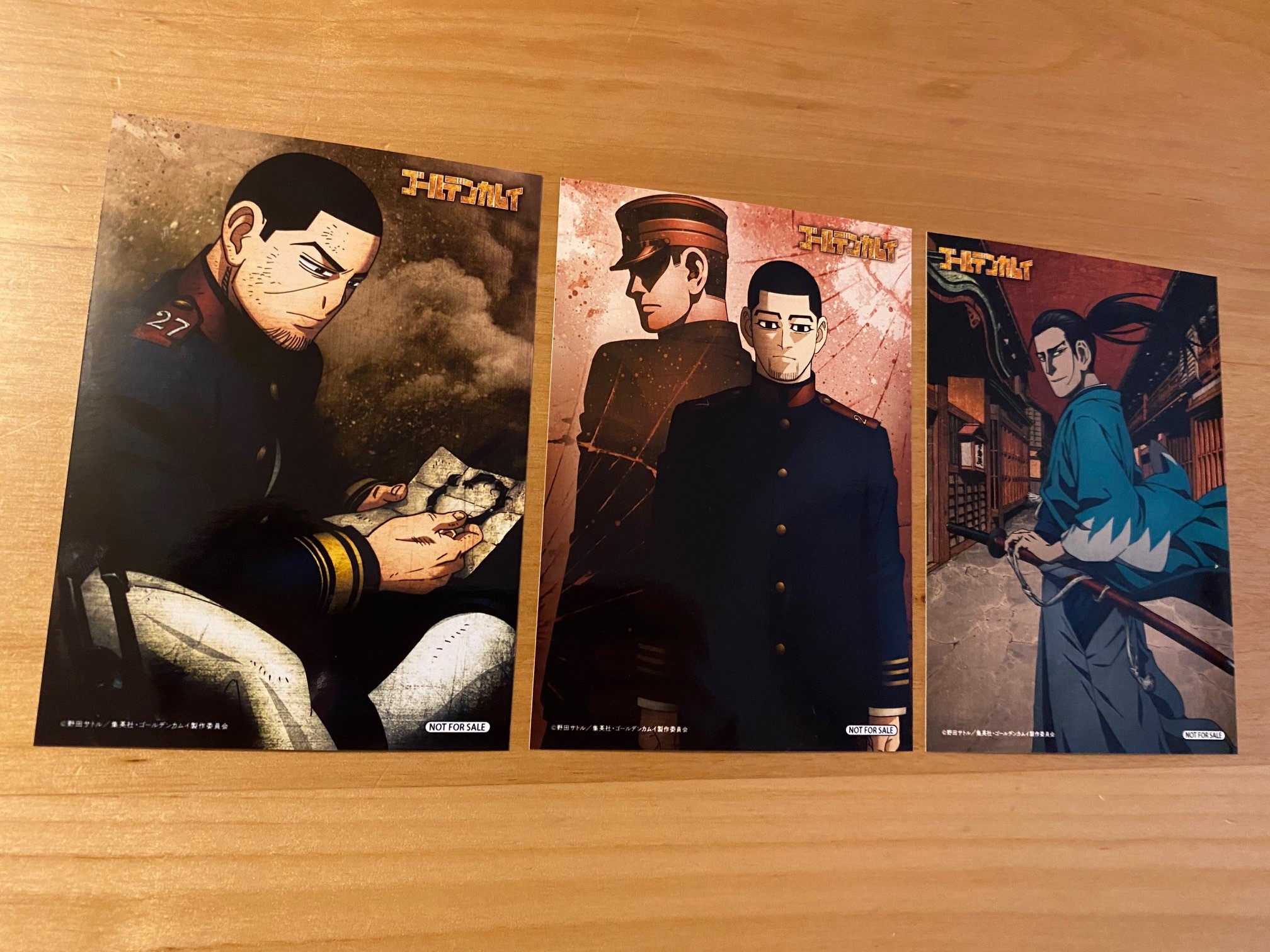 ゴールデンカムイ　アニメ　放送告知ポスター　7点セット THE SPELLBOUND、11月2日発売『ゴールデンカムイ』第四期ED
