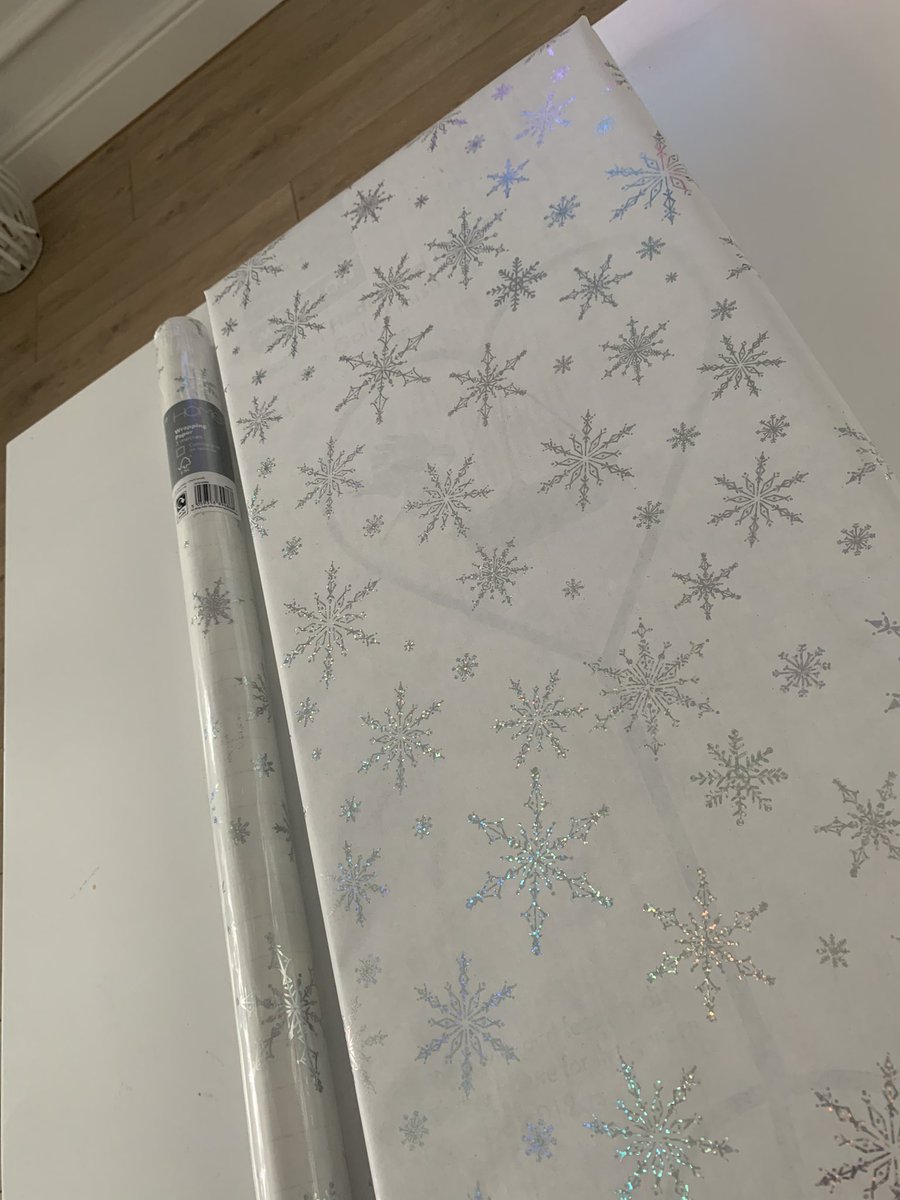 C4WFY's tweet photo. When you spend £3 a roll on wrapping paper @sainsburys you don’t expect it to be see through !! Going to have to double wrap now which isn’t ideal, cost effective or environmentally friendly !! #sainsburys #wrappingpaper #xmas2020 https://t.co/OmMICetKK5
