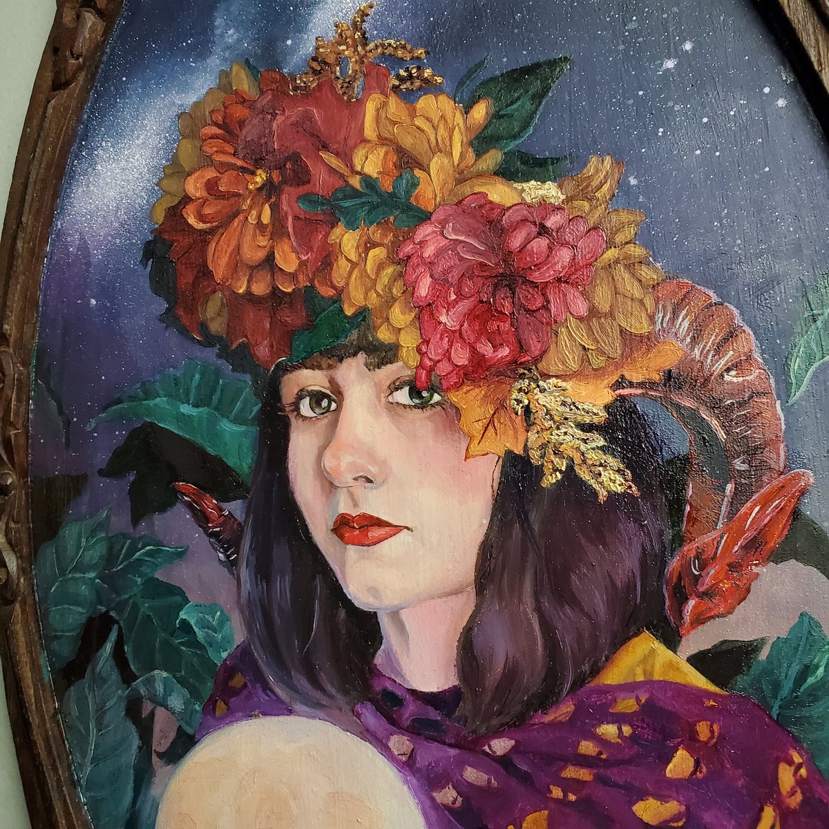 CopperRuby's tweet image. A work in progress on a thrifted tray.
#SmallBusinessSaturday #painting #figurepainting #fantasyart #ArtistOnTwitter #artshare #art #upcycle