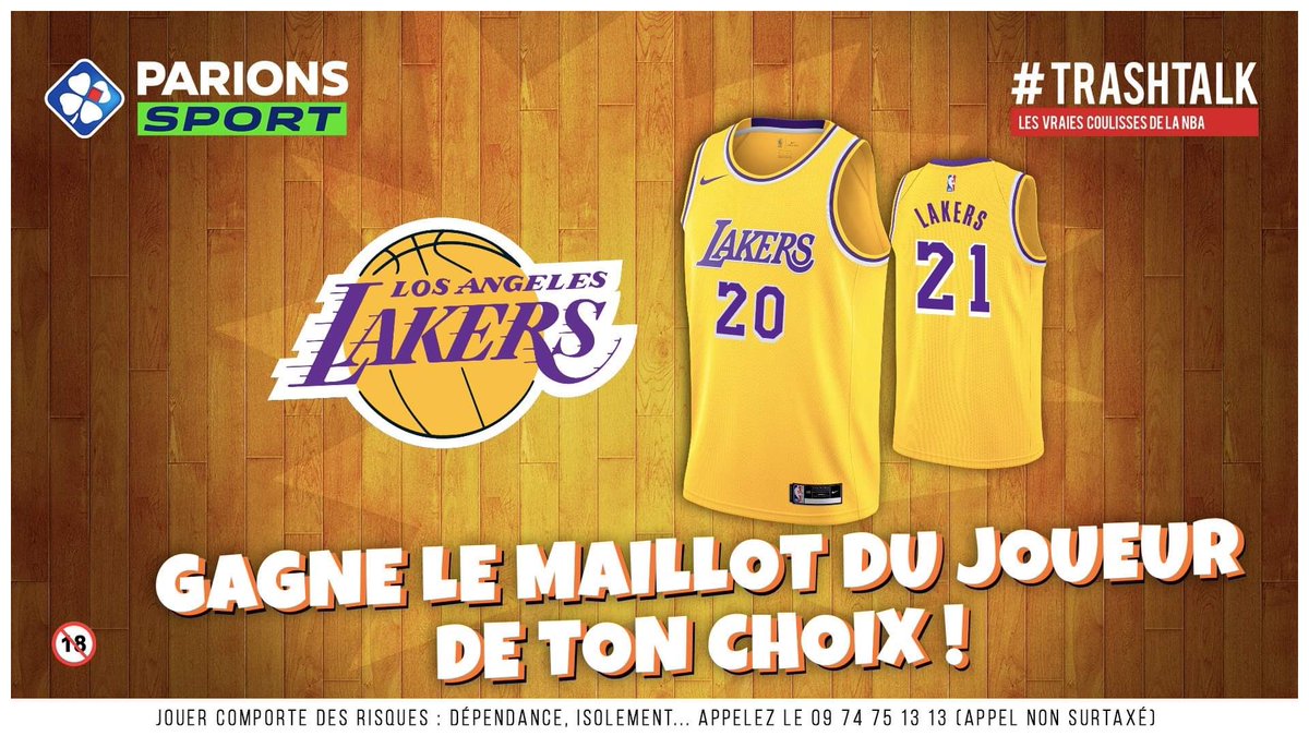 🎁 JEU-CONCOURS 🎁

Avec les #30PREVIEWSEN22JOURS, TrashTalk et ParionsSport refont ta garde-robe !

🚨 GAGNE LE MAILLOT DU JOUEUR DE TON CHOIX CHEZ LES LAKERS ! 🚨

Pour participer :

1⃣ RT CE TWEET 
2⃣ FOLLOW @TRASHTALK_FR ET @PARIONSSPORT

(TAS LE 28/12)