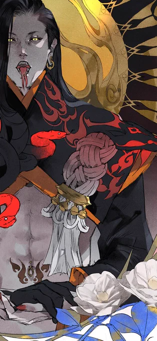 【干支シリーズ】巳 #CLIPSTUDIOPAINT #創作
process→ 