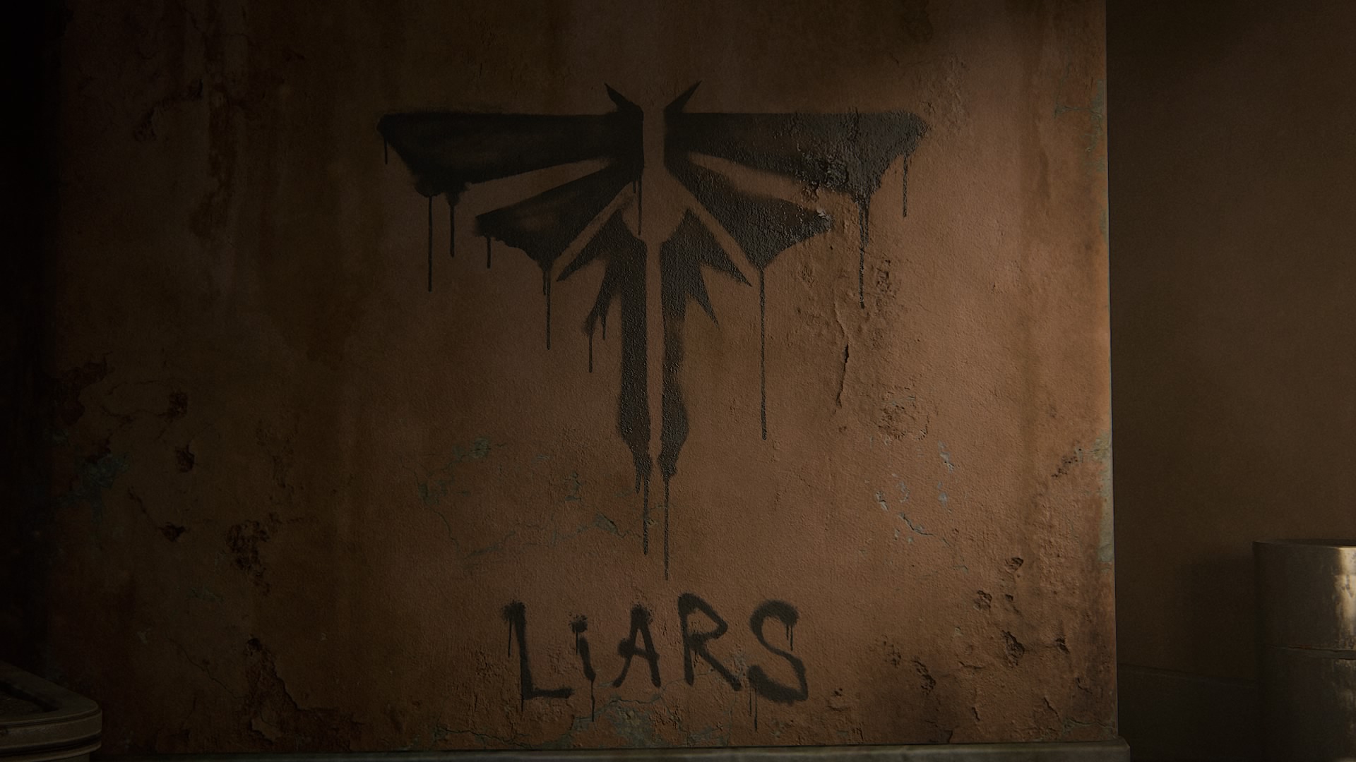 The last of us надписи на стенах