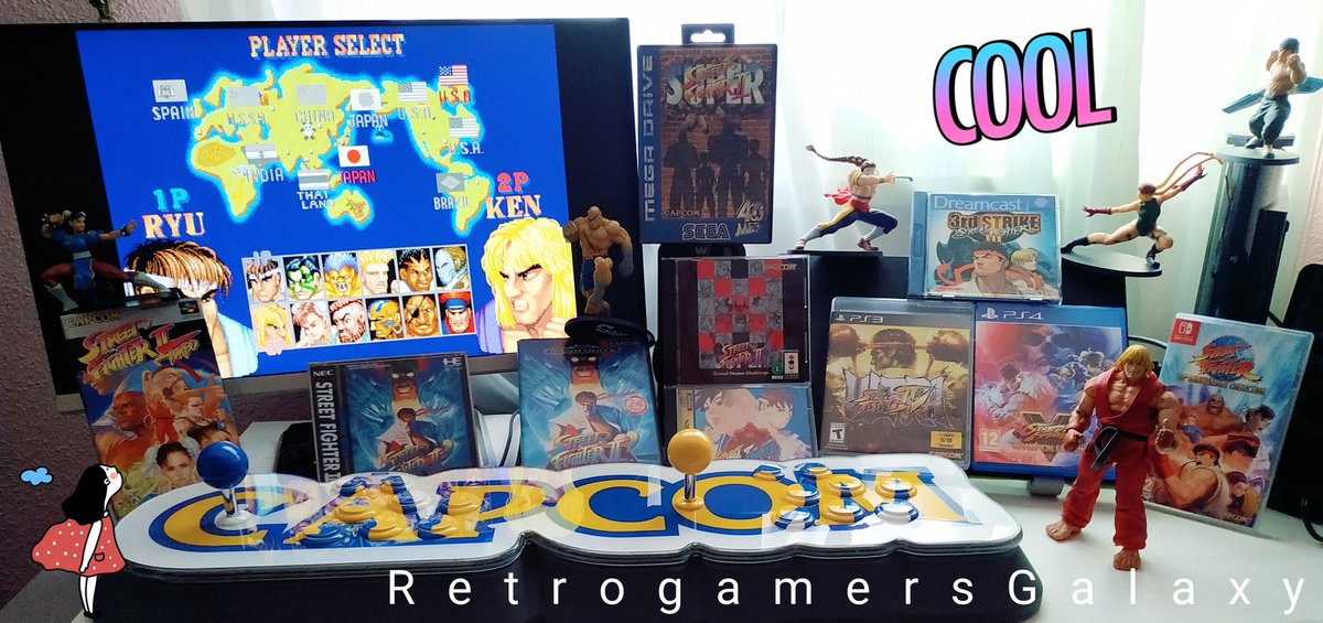 retrogamgalaxy's tweet photo. Ahora sí! Colección personal de #StreetFighter completada!! :)
Que siga siendo considerado el mayor clásico de la lucha desde 1991, lo dice todo de esta atemporal saga. Uno de los mejores embajadores del videojuego, gracias #Capcom!! :)
#retrogaming,#CapcomHomeArcade https://t.co/RVGUDdRHI9