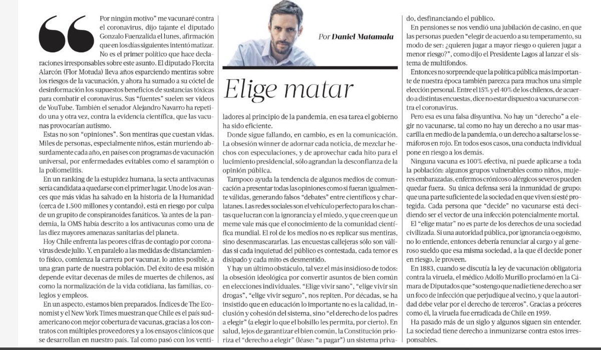 Daniel Matamala tweet media