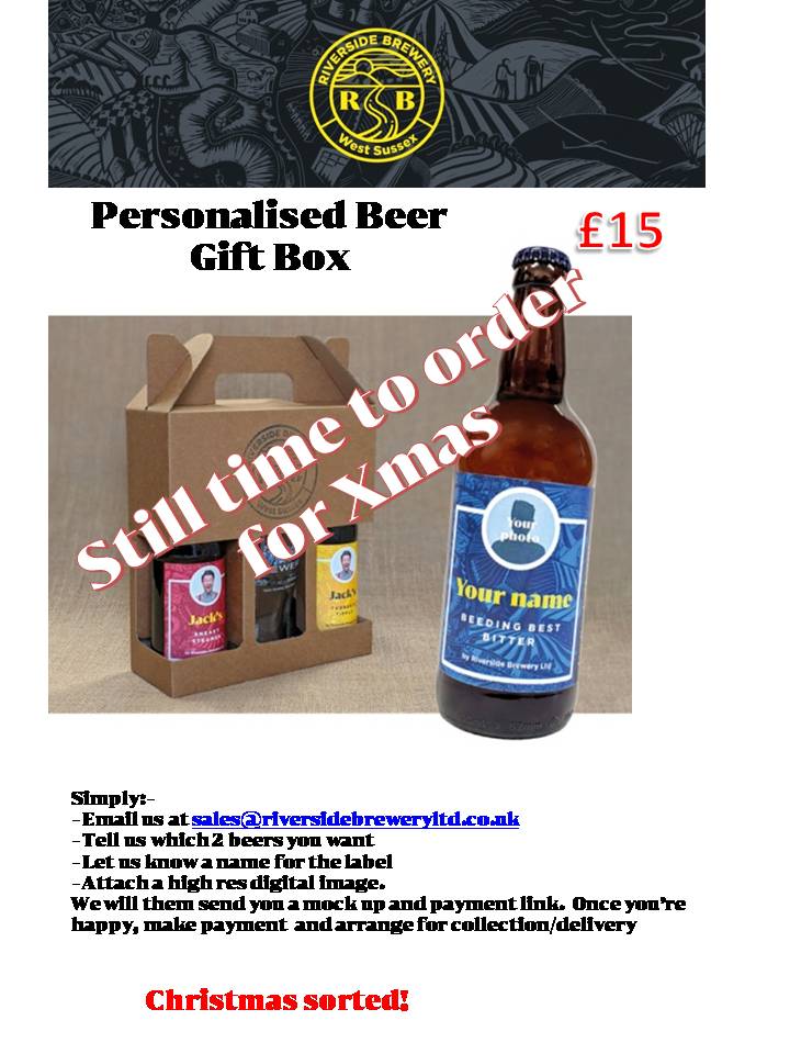 Last orders on our personalised gift packs.
Email a photo to us by midnight tonight, Sunday 20th for collection/local delivery before Christmas.