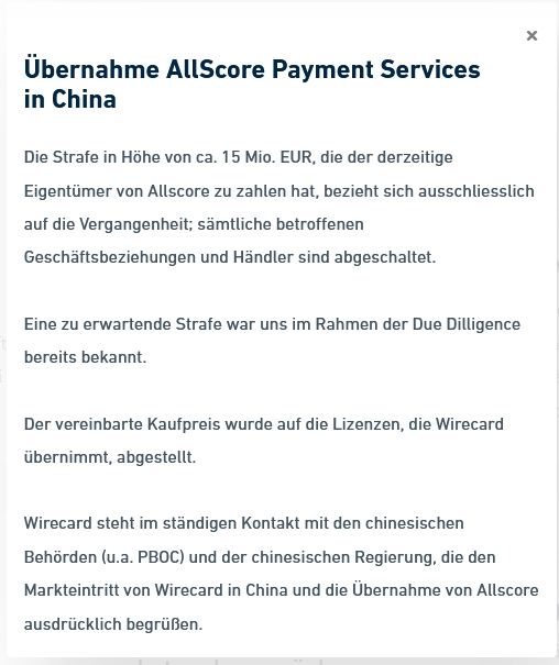 csFraudAnalysis's tweet photo. #wirecard #allscore Schande über mich, das mit Spitzberg stand bereits in der Präsentation der Wirecard 2019 - ich habe es schlicht übersehen :( Ich war zu beschäftigt, mich über das "Wohlwollen" der chinesischen Regierung trotz der Geschichte der Allscore zu wundern. https://t.co/qFq0885fPI