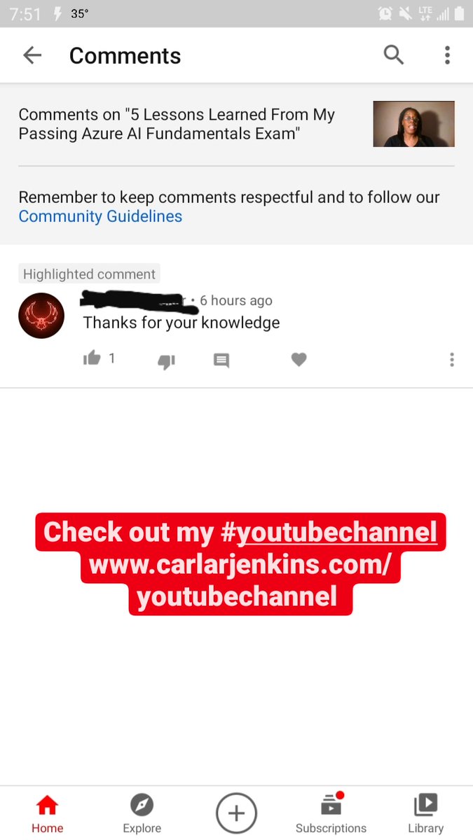 carlarjenkins's tweet photo. #SundayMotivation This is why I do it. Subscribe to my #youtubechannel https://t.co/2R1tC0Cqb9  #100DaysofCloud #100DaysofMLCode #100DaysOfCode #ArtificialIntelligence #MachineLearning #cloudcomputing #cloudjourney https://t.co/ldhET3L5i2