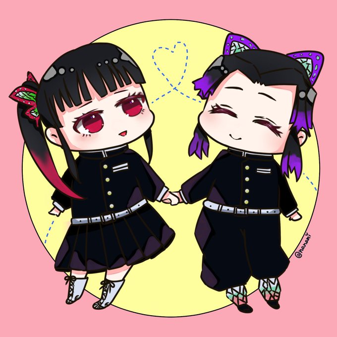 ななみさんがTwitterに投稿した栗花落カナヲ(鬼滅の刃)のイラスト。